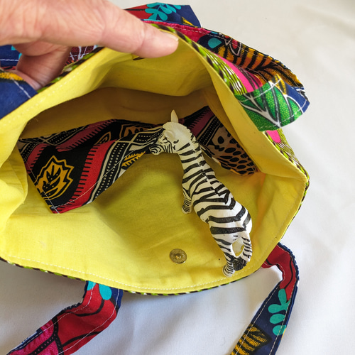 アフリカ布 民族模様❤️トートバッグ ハンドバッグ トートバッグ