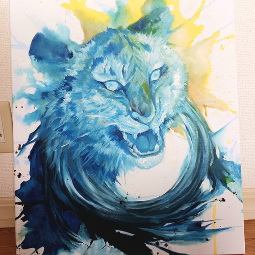 アート原画：「vortex」45.5×53cmキャンバス木枠/油絵 絵画 MAIART 