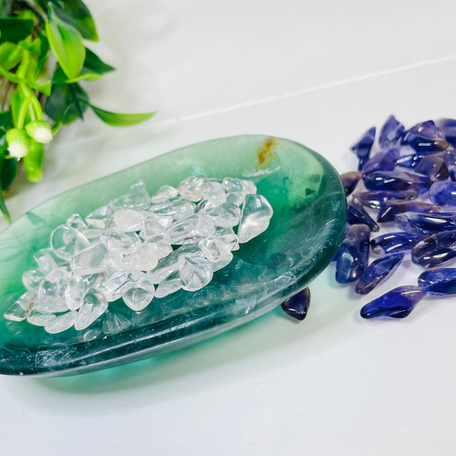 フローライト器 さざれ石付き／トレイ／皿／浄化セット その他