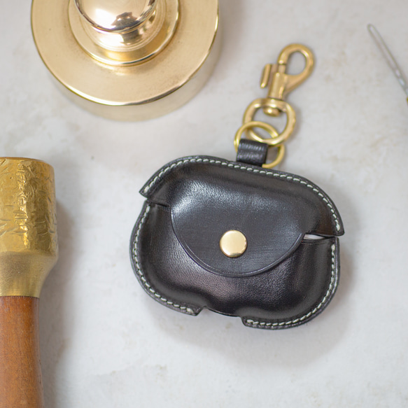 新作】AirPods Pro3 ケース イタリアンレザー ブラック Pro3まで 全て