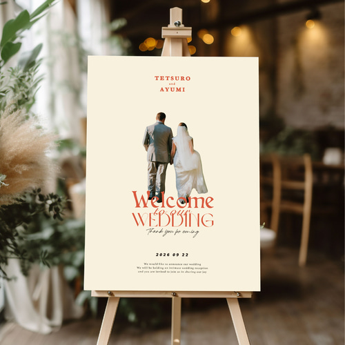 結婚式のウェルカムボードどうですか！