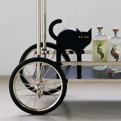 オブジェ 黒猫 置物 オーナメント木製 アート 装飾品 北欧 おしゃれ インテリア プレゼント モダン ch-1348 3枚目の画像