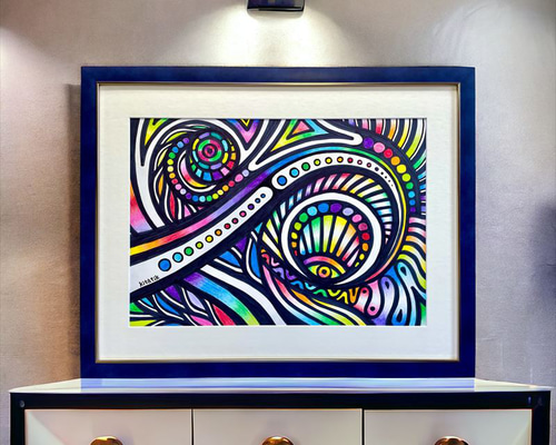 kitatikオリジナル絵画【旋風】 絵画 kitatik 通販 17481997｜Creema