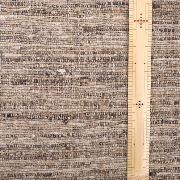 【アウトレット特価品】AKFS51（GS323）インド タッサーシルク(Tussar silk) 手織り生地 2枚目の画像
