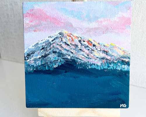 キャンバスアート、mountain scenery ,山の景色の絵、山の絵、山