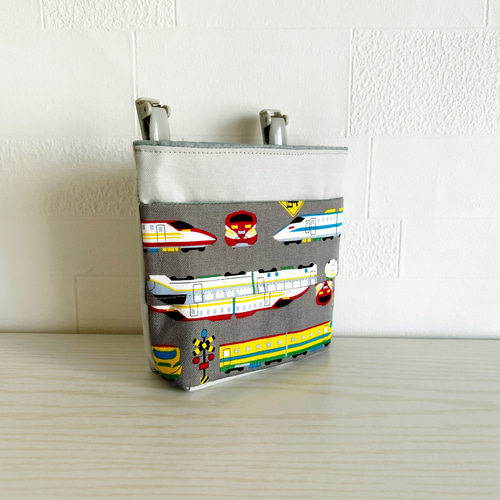 ハンドメイド移動ポケット新幹線ドクターイエローこまちティッシュ