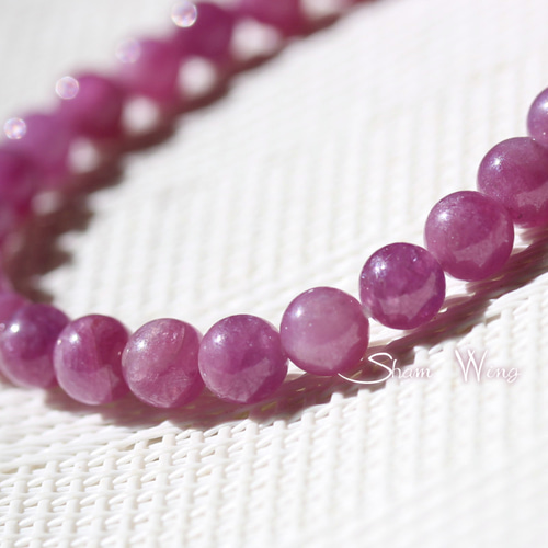 再販□高品質ルビー ブレスレット約5.9～6.1mm✿天然石 ブレスレット