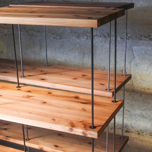 ⌘植物棚⌘ラック、シェルフ⌘サイズオーダー可能　他者様より割引 古材のシェルフ 観葉植物 プランツシェルフ 【サイズオーダーご相談