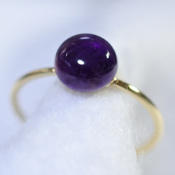 (1 個) 紫水晶手術不鏽鋼戒指（8mm/均碼） 第2張的照片