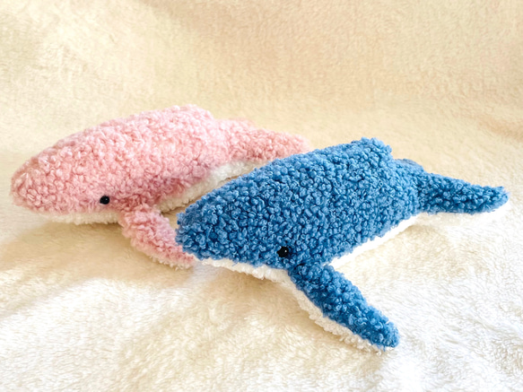 ふわもこクジラさん　ぬいぐるみ 1枚目の画像