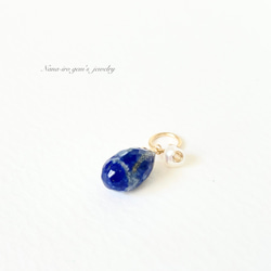 ＊1点もの＊lapis lazuli × pearl top 2枚目の画像