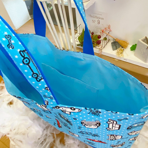 専用ページ 働く車 男の子レッスンバッグ6点セット 体操服袋を2
