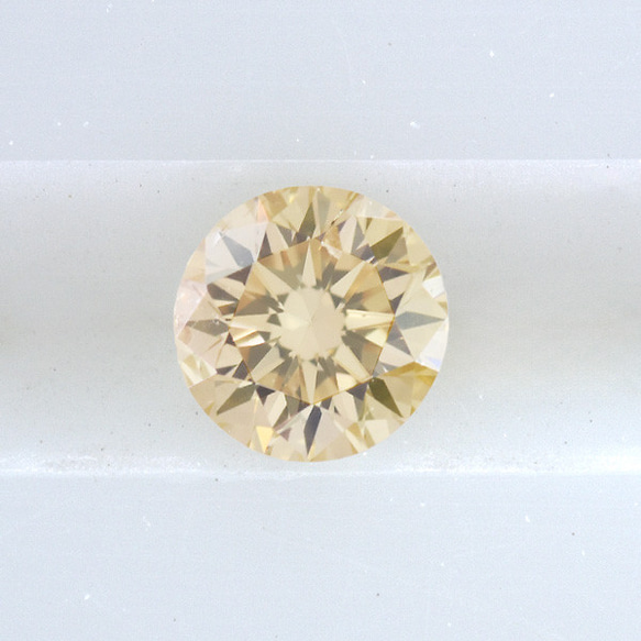イエロー ダイヤモンド 0.142ct ルース ソーティングメモ付き SAK062-28BS 1枚目の画像