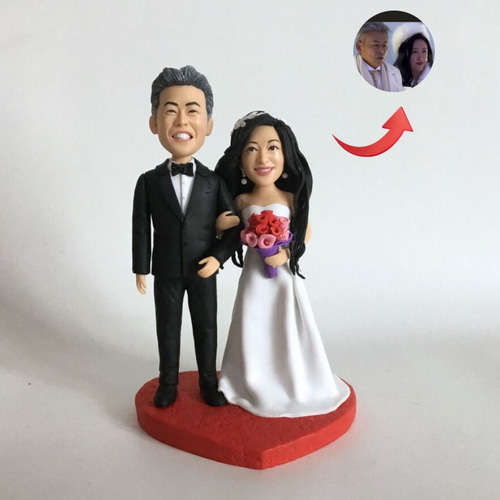 オーダーメイド】 お写真からのウェディングフィギュア 結婚式 
