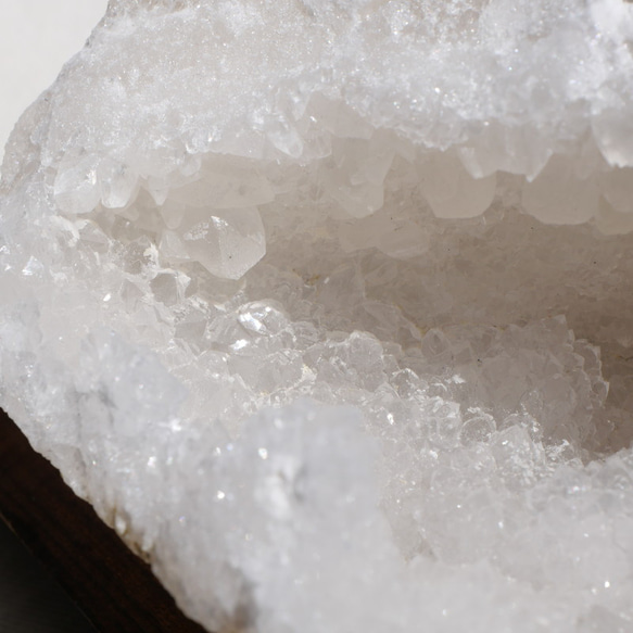天然石 約344g約123mmモロッコ産水晶ジオード原石クラスター水晶ポイント結晶群生[mro-240327-01] 6枚目の画像