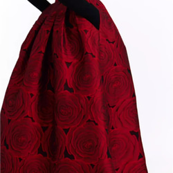 初春、新作 大人気.赤プリントのハイウエストスカート.a字ミディアムスカート.高級刺繍スカート 1枚目の画像