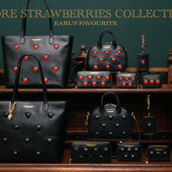 【More Strawberries Collection】A4トートバッグ（赤いちご） 11枚目の画像