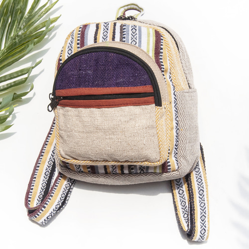 パッチワークデザインバックパック ハギレでパッチワークでバッグを作