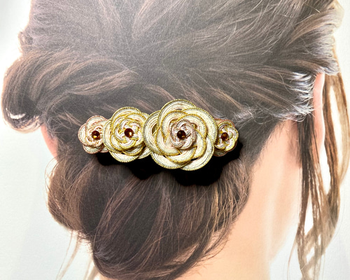 No.139 水引バレッタ ハンドメイド 髪飾り No.139 水引バレッタ ハンドメイド 髪飾り