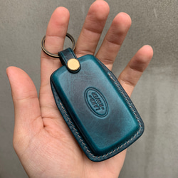 Land Rover Wax leather レザーキースーツ キーケース 革製品 スマートキーケース 名入れ 本革 第3張的照片