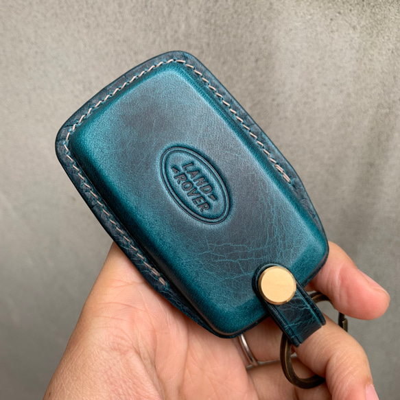 Land Rover Wax leather レザーキースーツ キーケース 革製品 スマートキーケース 名入れ 本革 第2張的照片