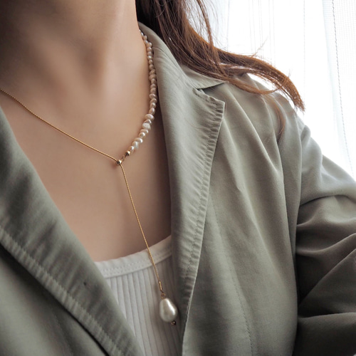 crewre online shop / 2wayウォーターパールネックレス