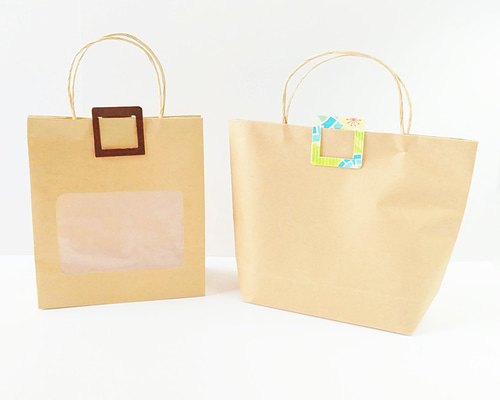 セミオーダーできるクラフト紙袋✻1枚から購入OK！持ち手・マチ