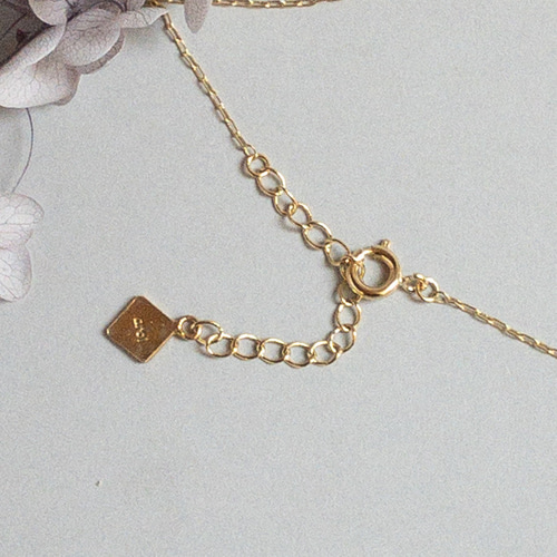 レインボーフローライト ペンダント K18GP真鍮 ネックレス・ペンダント