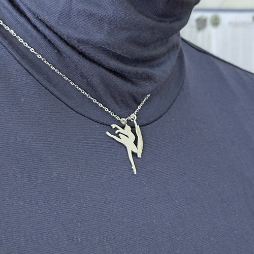 バレエ 白鳥 シルエット モチーフ ネックレス シルバー silver925