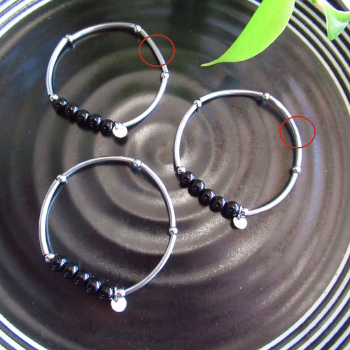 オニキス 洗練されたスタイル つけっぱなしOK！お守り ブレスレット