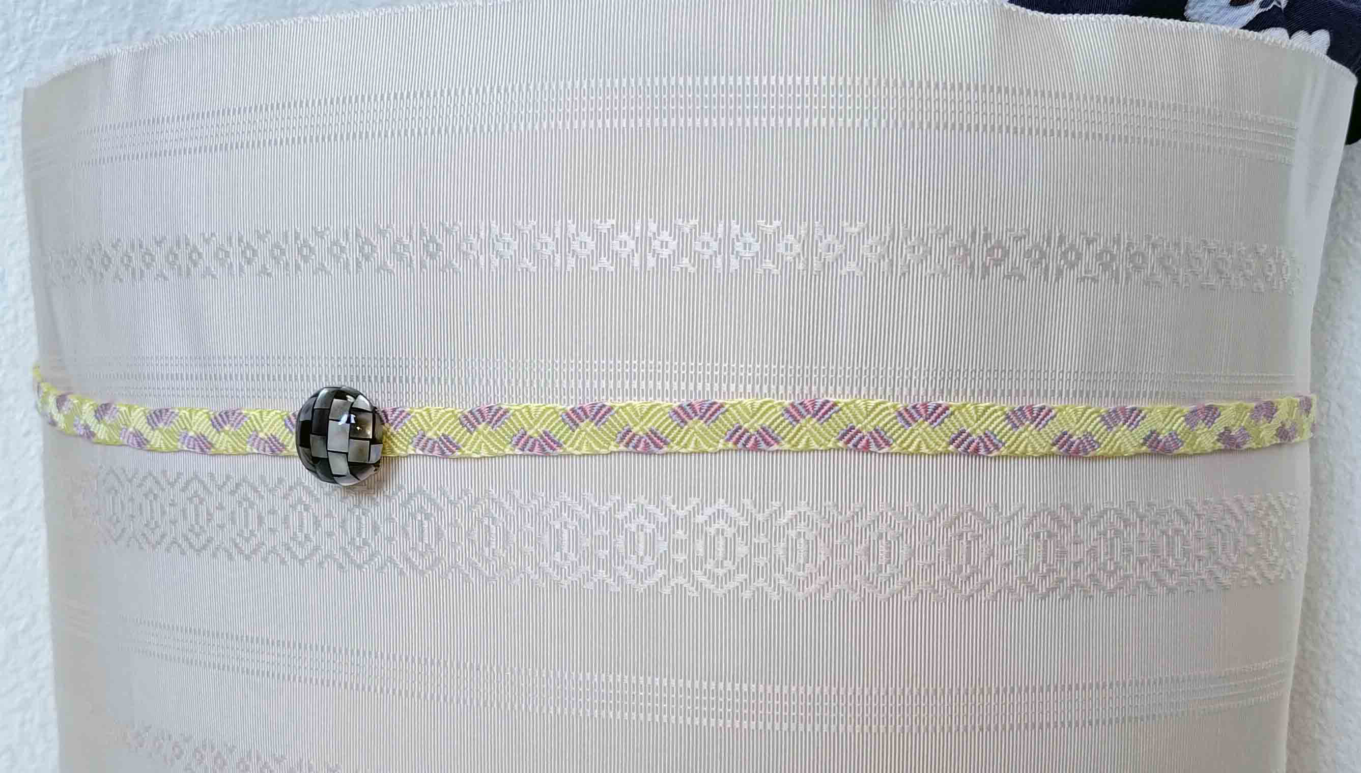 三分紐　黄色の変わり唐組