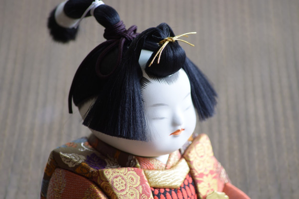 五月人形　【初陣】中橙 五月人形　 初陣