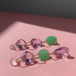 Prana spring gem drops ✴︎K14gf ピアス 4枚目の画像