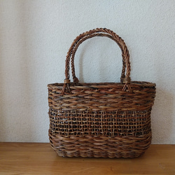 あけびカゴバッグ　新品　日本製　あけびバスケットバッグ　籠 mini 》 あけび あけびかご かご カゴ バスケット かご