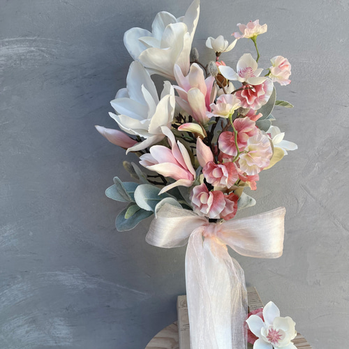 モクレンbouquet＊再販！！マグノリア ウェディングブーケ 和装ブーケ