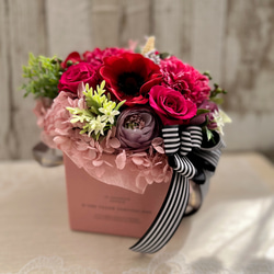 [予約販売2024] 早割母の日ギフト「ありがとう」を伝えるboxいっぱいのお花たち　　　 7枚目の画像