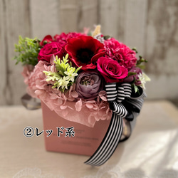 [予約販売2024] 早割母の日ギフト「ありがとう」を伝えるboxいっぱいのお花たち　　　 5枚目の画像