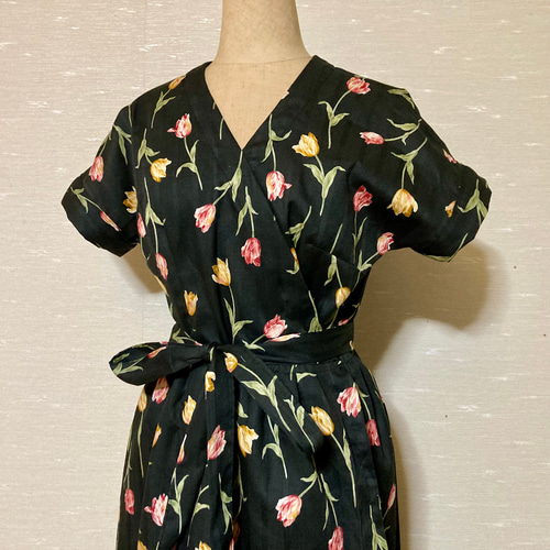 チューリップ柄ワンピースLサイズ 楽天市場】チューリップ（サイズ（S