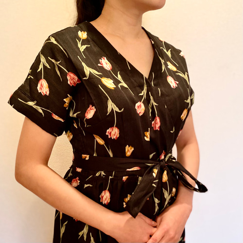 チューリップ柄ワンピースLサイズ 楽天市場】チューリップ（サイズ（S