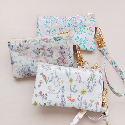 mini キーケース リバティ キーポーチ キーケース パスケース スマート