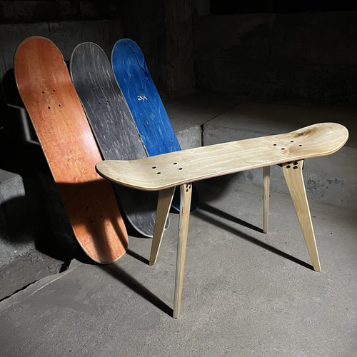 送料無料】【スケートボードチェアキット】 お手持ちのスケボーを