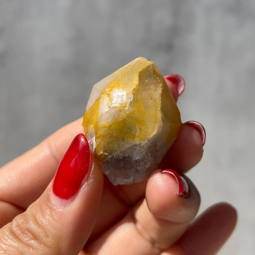 ナミビア産【イエローへマタイト】オレンジリバークォーツ 鉱物 天然石  