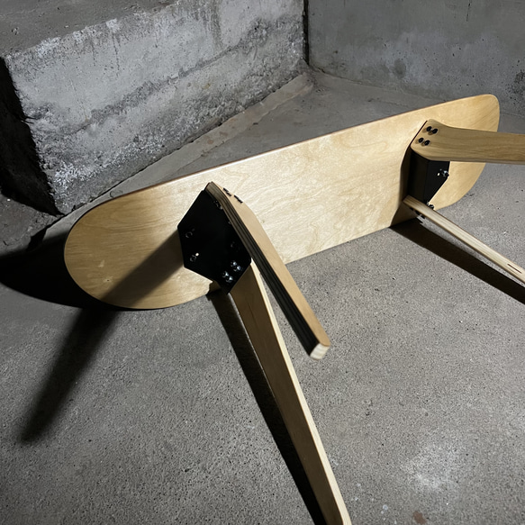 スケートボード　スケボー　テーブル　椅子　イス　チェア　ベンチ　サイドテーブル　コーヒーテーブル　ミニテーブル　104 6枚目の画像