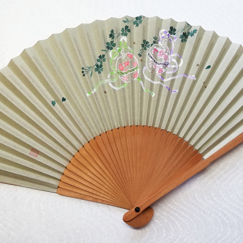 白檀扇子 趣 -omomuki- <鈴と桜> 京扇子 その他ファッション雑貨