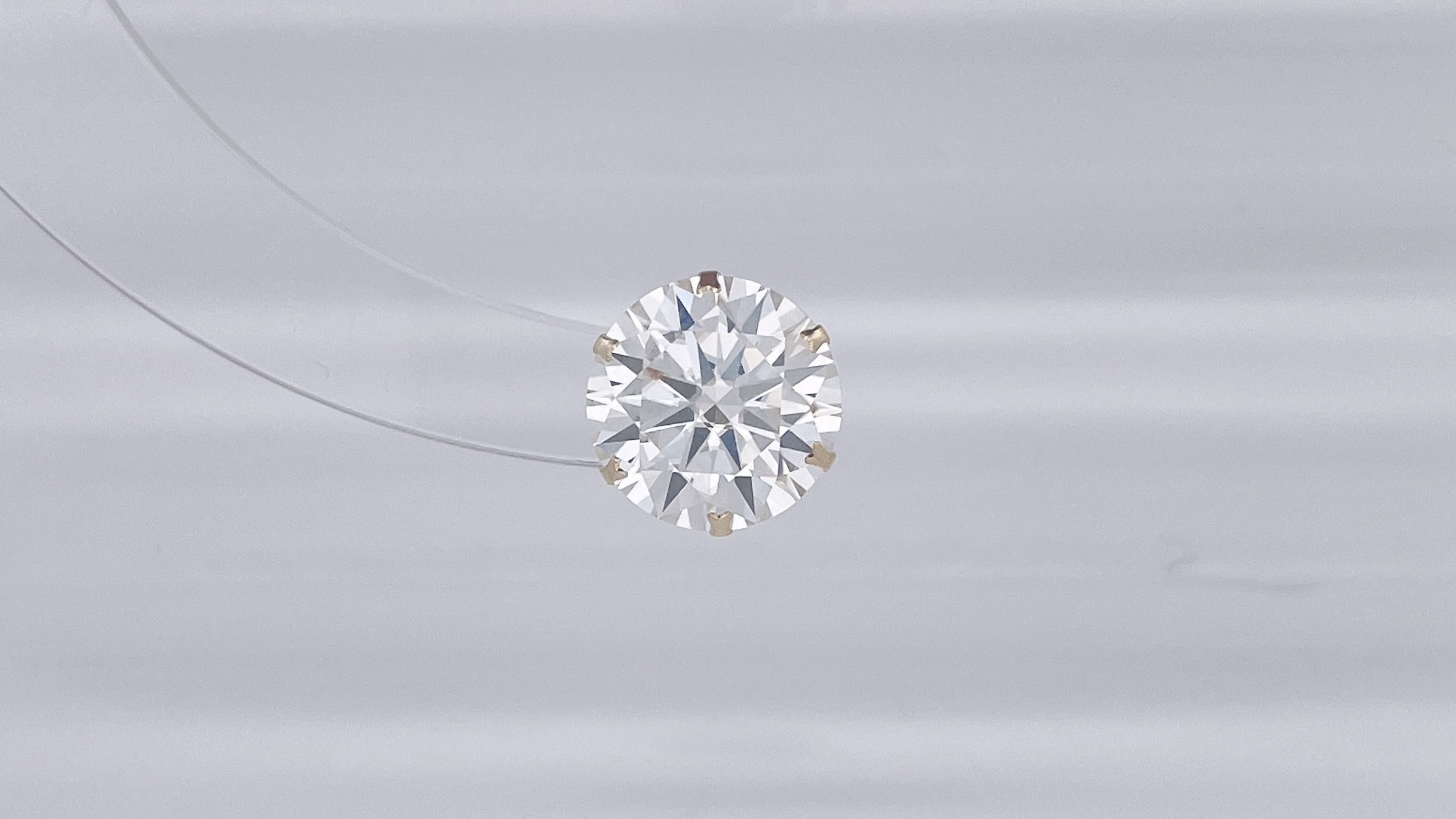 K18 モアサナイトピアス 10mm 3.30ct 片耳 ピアス（スタッド・一粒  