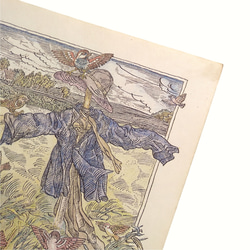 スズメとかかし リトアニア洋書 カルトン 戯画 イラスト図版 ヴィンテージペーパー 2002－2 4枚目の画像