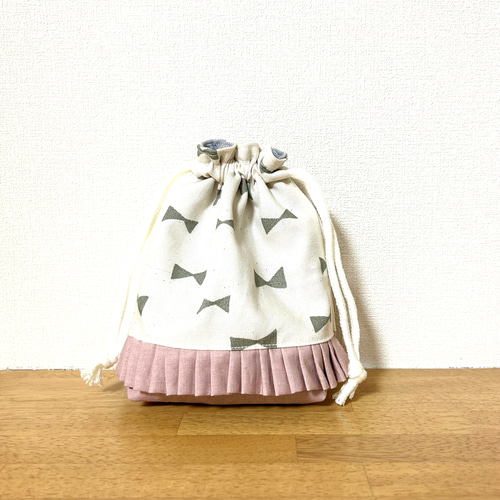 リボンフリルのコップ袋♡巾着 その他入園グッズ fleur 通販 17484745