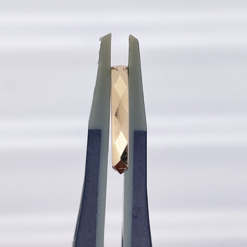 K18 2x12mm幅 フープピアス 片耳 ピアス（フープ） Jewelry Works 通販  