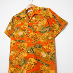 着物アロハシャツ Kimono Hawaiian Shirt AL-868/L 1枚目の画像