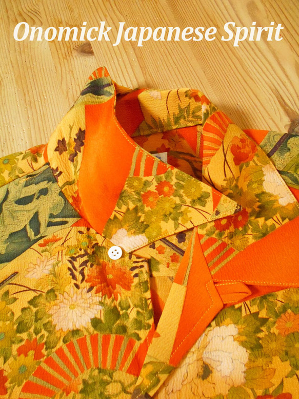 着物アロハシャツ Kimono Hawaiian Shirt AL-868/L 4枚目の画像